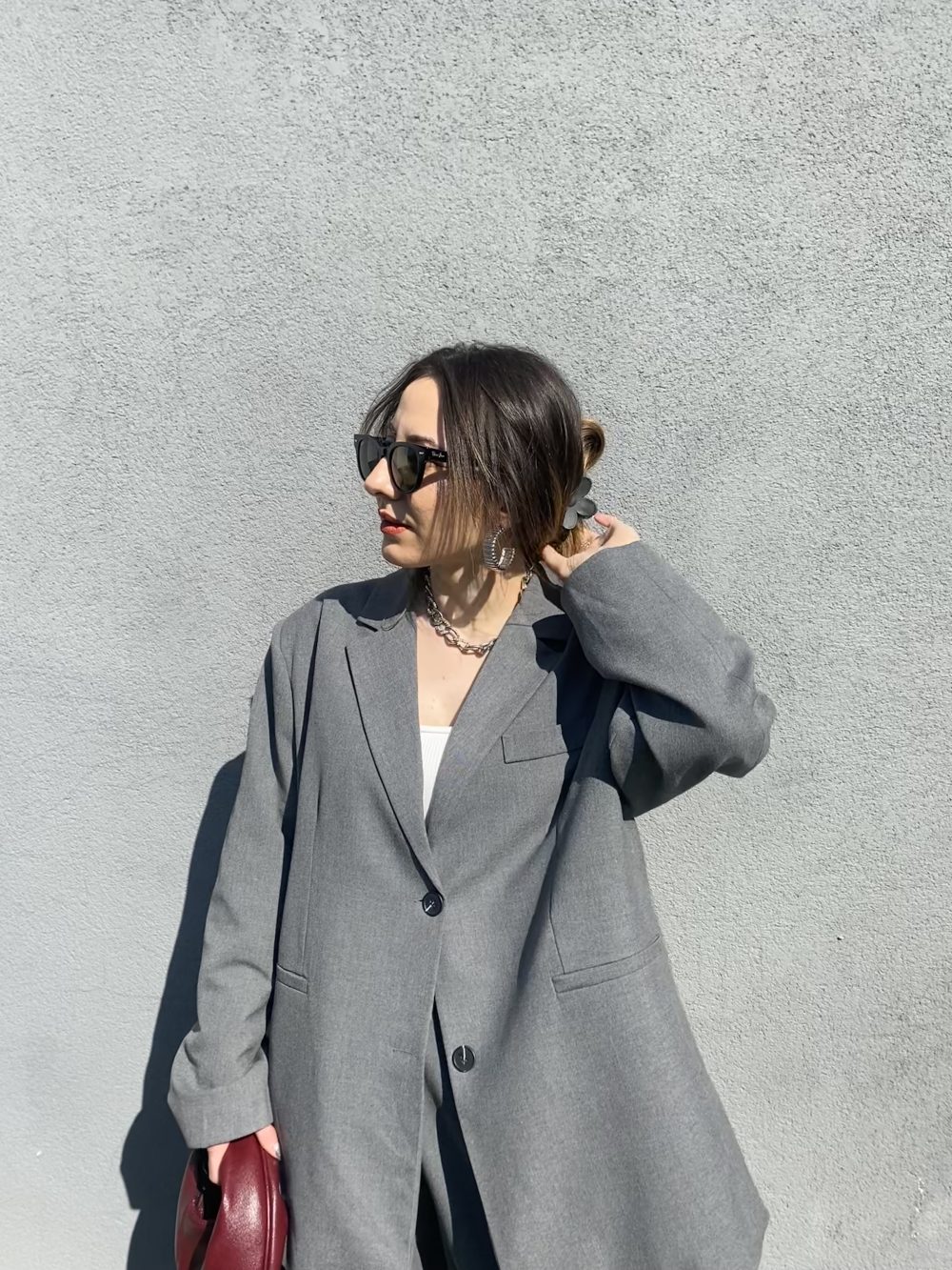 PREMİUM BLAZER CEKET GRİ - Görsel 4