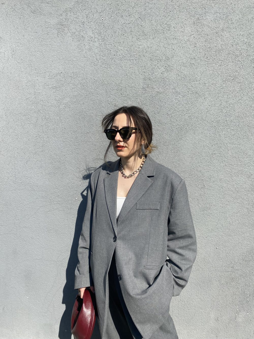 PREMİUM BLAZER CEKET GRİ