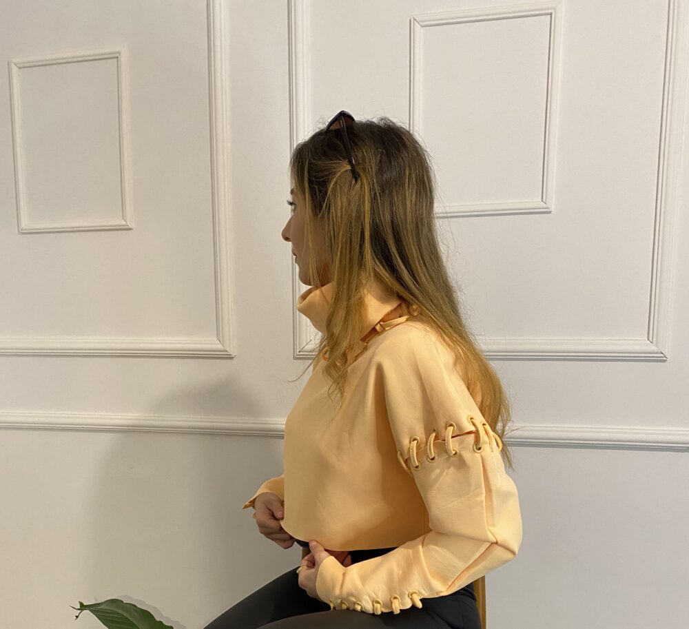 TURUNCU BOĞAZLI SWEAT - Görsel 2