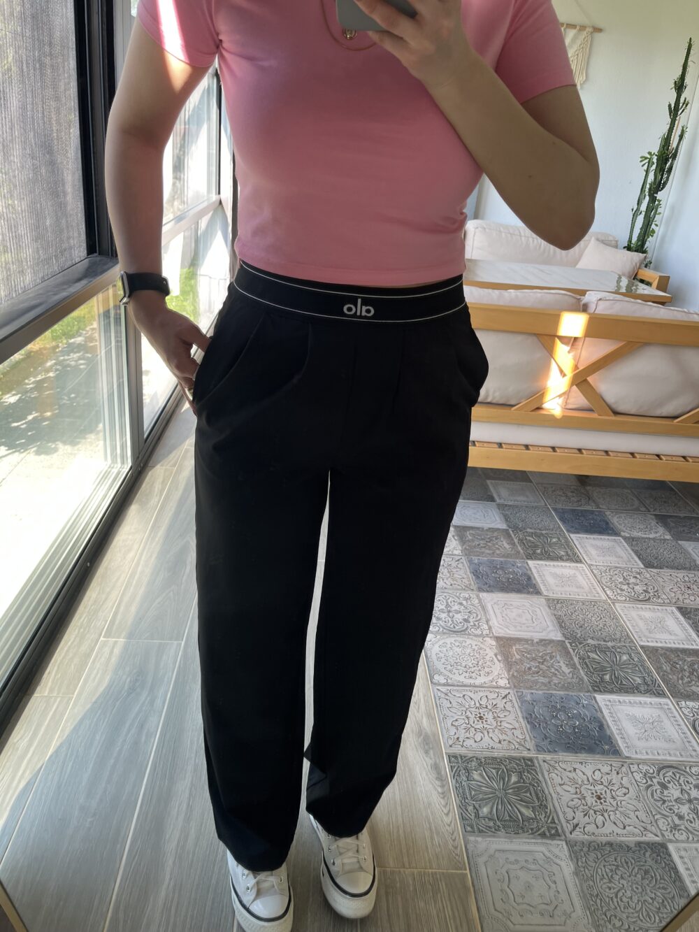 Alo Beli Lastik Detay Spor Paraşüt Pantolon - Görsel 2